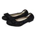 1412 - Black Glitzy Flats for Girl/Teen/Women by London Kids