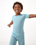 Dockside Stripe Two-Piece Short Sleeve & Shorts Pajama Set